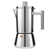 Moka kavinukas itališkas nerūdijančio plieno kavinukas, kaitinimas indukcine virykle, espresso ruošimo mašina