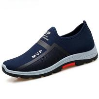Vasariniai tinkliniai vyriški batai lengvi sportbačiai vyriški madingi laisvalaikio vaikščiojimo batai kvėpuojantys vyriški bateliai Zapatillas Hombre 39 mėlyna
