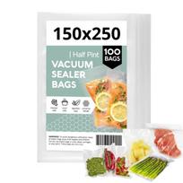 Gofruoti vakuumavimo maišeliai maistui 15x25 - 100 vnt + etiketės