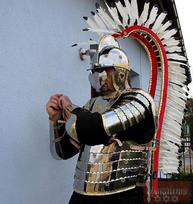 Viduramžių viso kūno husarų šarvų kostiumas Larp su sparnais