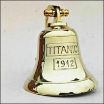 Titanikas 17,78 cm 1912 Laivo varpas Durų skambutis Solidus žalvaris Nuostabus