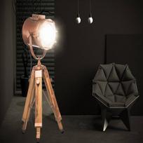 Stalo lempa Prožektorius Vintage black