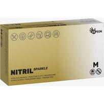 Espeon Nitril Sparkle Pearlescent Gold nitrilinės pirštinės (be pudros) dydis M 2x50 vnt.