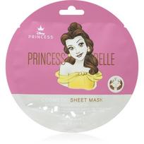 Mad Beauty Disney Princess Belle drėkinamoji tekstilinė veido kaukė 25 ml