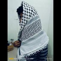 Shemagh Keffiyeh Hirbawi arabų šalikas Palestinos baltas kremas Kufiya Habibi skara