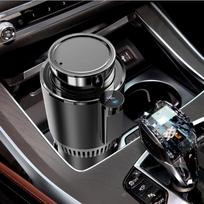 2-in-1 DC 12V automobilio šildymas aušinimo puodelis Automobilių biuro puodelio šildytuvas Aušintuvas Smart Car puodelio puodelio laikiklis Būgninis aušinimo gėrimas, gėrimų skardinės China juoda