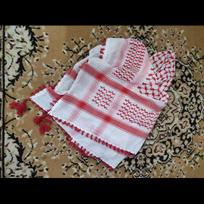 Shemagh Keffiyeh Hirbawi arabų šalikas Palestinos baltas kremas Kufiya Habibi skara