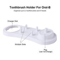 Įkroviklio laikiklis Dantų šepetėlių galvučių laikiklis Suderinamas su Oral-B skirtas Oral-B D serijai PRO serijai Elektrinio dantų šepetėlio stovas Pagrindas