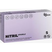 Espeon Nitril Sparkle Pearlescent Violet nitrilinės pirštinės (be pudros) dydis S 2x50 vnt.