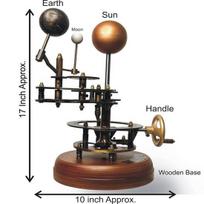 Planetariumas 43,18 cm Retro mechaninis modelis Saulės sistemos Jūrų planetariumas Saulė Žemė Mėnulis