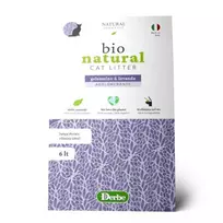 Natural Derma Pet Bio Gelsomino & Lavanda suyrantis kukurūzinis kraikas katėms, jazminų ir levandų kvapo; 6l