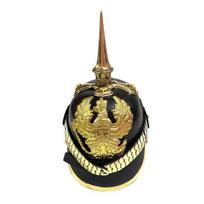 kalba vokiečių šalmas Pickelhaube Prūsijos odinis šalmas su smaigaliu karininko šalmas kepurė geriausia dovana