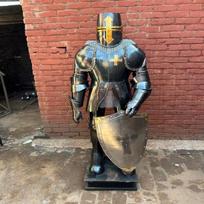 Viduramžių Tamplierių riterio šarvų kostiumas pirštinės 182.88cm Helovino Cosplay aksesuarai Helovino vaidmenų žaidimas