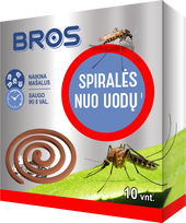 Degios spiralės nuo uodų BROS, 10 vnt.