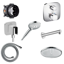 Potinkinis termostatinis dušo komplektas Hansgrohe Crometta S