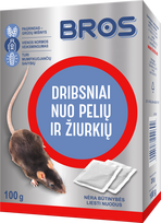Dribsniai nuo pelių ir žiurkių BROS, 50g