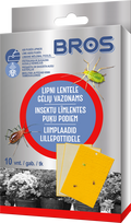 Lipni vabzdžių gaudyklė vazonams BROS, 10 vnt.