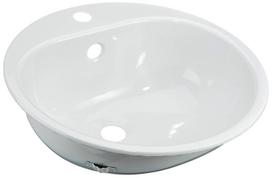 Praustuvas plieninis Alape 47,5 cm baltas