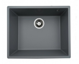 Granitinė plautuvė Platinum Oasis 5444, 537x437 mm, montuojama po stalviršiu,su sifonu