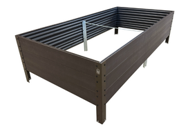 GPPS pakelta lysvė KLASIKA Woodlook, rudos sp., naujas dizainas, 150 x 75 x 30 cm
