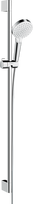 Dušo komplektas Hansgrohe CROMETTA 100 Vario EcoSmart 90 cm, baltas/chromas 26538400