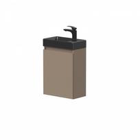 Spintelė po praustuvu Kame MINI, durelių vyriai dešinėje, kakavinė BU/40x22-R/D15-MN