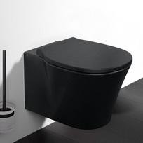 Pakabinamas klozetas Ideal Standard Connect Air su softclose dangčiu juodas matinis