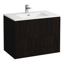 Spintelė su praustuvu Laufen Pro 80 cm, tamsi guoba H8649612631041