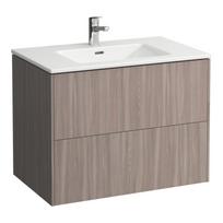 Spintelė su praustuvu Laufen Pro S 80 cm, šviesi guoba H8649612621041