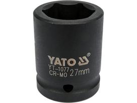 Galvutė smūginė šešiakampė | 20 mm (3/4") | 27 mm (YT-1077)