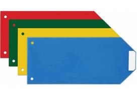 Plastikiniai skirtukai, EconoMix, 240x105mm, 160mkr, plastikiniai, 4 sp., 100vnt.