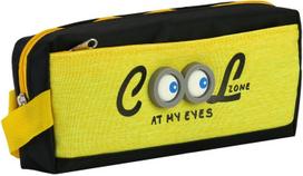 Penalas COOL ZONE, CollForSchool, 195x85x50 mm, su 2-iem skyriais, juodos/geltonos sp.