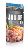 Belcando Junior Chicken with carrots & salmon oil šuniukams su vištiena, morkomis ir lašišų aliejumi 125 g