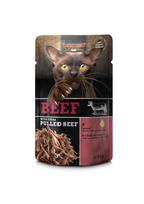 Leonardo Beef Extra Pull Beef katėms su troškinta jautiena, 70 g