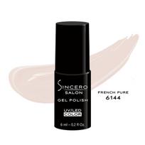 Gelinis nagų lakas "Sincero Salon", 6 ml, FRENCH PURE, 6144