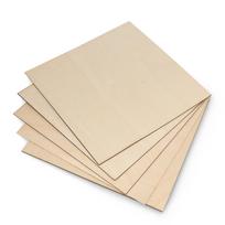 Beržo fanera - 1mm - 200x200mm - 1/1 klasė - 5 vnt.