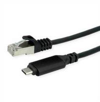 Roline Kabelio konverteris ROLINE USB 3.2 Gen 2 į Gigabit Ethernet, juodas, 1 m
