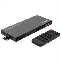 Šakotuvas VALUE Matrica HDMI, 4x2, 4K30Hz, QUAD Multi-Viewer, sklandus perjungimas