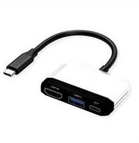 Šakotuvas Stacja/replikator Value VALUE Doko stotelė typu C, 1x HDMI 4K30, 1x USB 3.2 Gen 1 A, 1x typu C (PD)