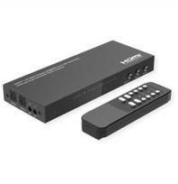 Šakotuvas „Value VALUE“ HDMI matrica, 4x2, 4K60Hz, su nuotolinio valdymo pultu