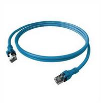 Easylan Krosinis kabelis EasyLan DualBoot PushPull Cat.6A (EA klasė), S/FTP, RJ45 / RJ45, mėlynas, 0,5 m