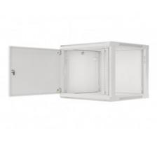 Lanberg | Rack cabinet 19" wall-mount 9U/600x600 (flat pack) for self-assembly with metal door | WF01-6609-00S | Grey