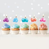 Little Genie Productions Kheper Games Boob Candle Set - Pack of 5 Decorative Shaped Candles