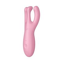 SATISFYER CONNECT Satisfyer Threesome 4+ Lay-on Vibrator Bluetooth App Control Pink