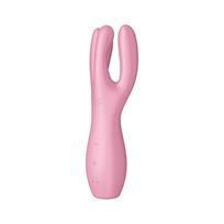 SATISFYER VIBRATOR Rocks-Off Threesome 3 Lay-On Multi-Zone Vibrator, Silicone, Black