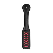 Ouch! by Shots Rimba Paddle XOXO - Leather Impact Tool with Reversed Imprint