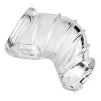 XR Brands XR Brands Detained Flexible Silicone Chastity Cage Black Soft Fit