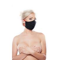 Allure Leg Avenue Cotton Mask with Red Elastic Straps, One Size