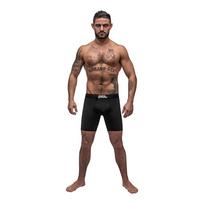 Male Power Male Power Black Nite Compression Shorts Long Leg L