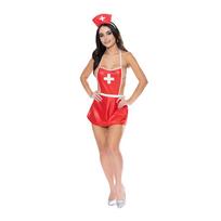 Magic Silk Magic Silk Dress Up Collection Intimate Costume Set Red & White S/M